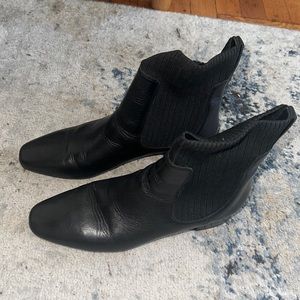 J.Crew Black sock booties